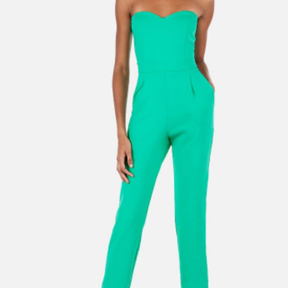 Light Green Sweetheart Neck Jumpsuit